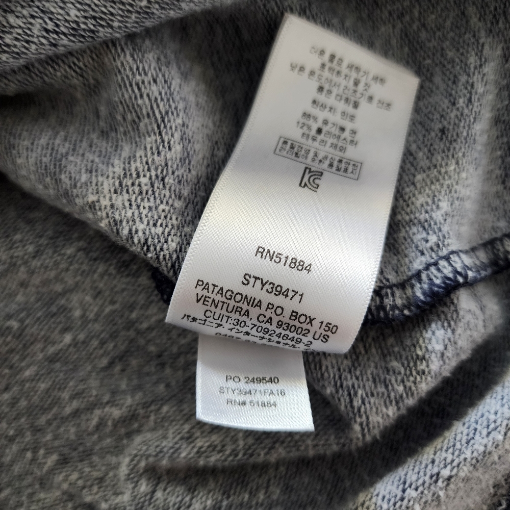 Patagonia Nightfall Fitz Roy Lightweight Crew Sweatshirt, Men's Medium - Navy - Picture 9 of 12